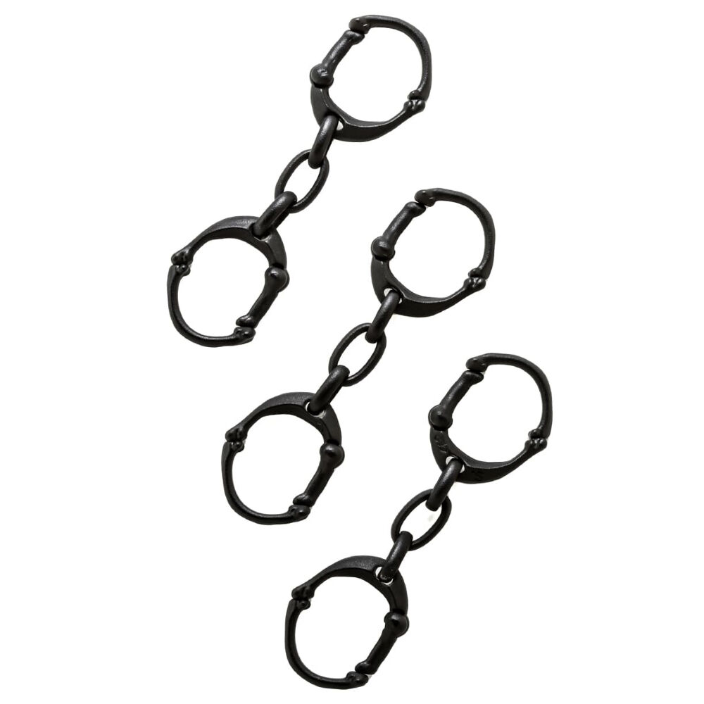 bone shaped carabiner bracelet. -S- / black | T