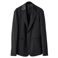 right - left sleeveless jean jacket. / black |