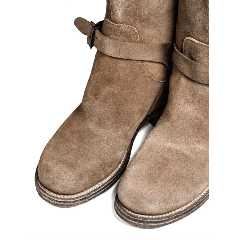 engineer boots. -SUEDE- (x GUIDI) / beige | TAK