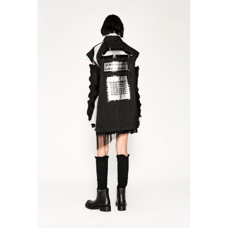 sleeveless side back zip work jacket? | TAKAHIR