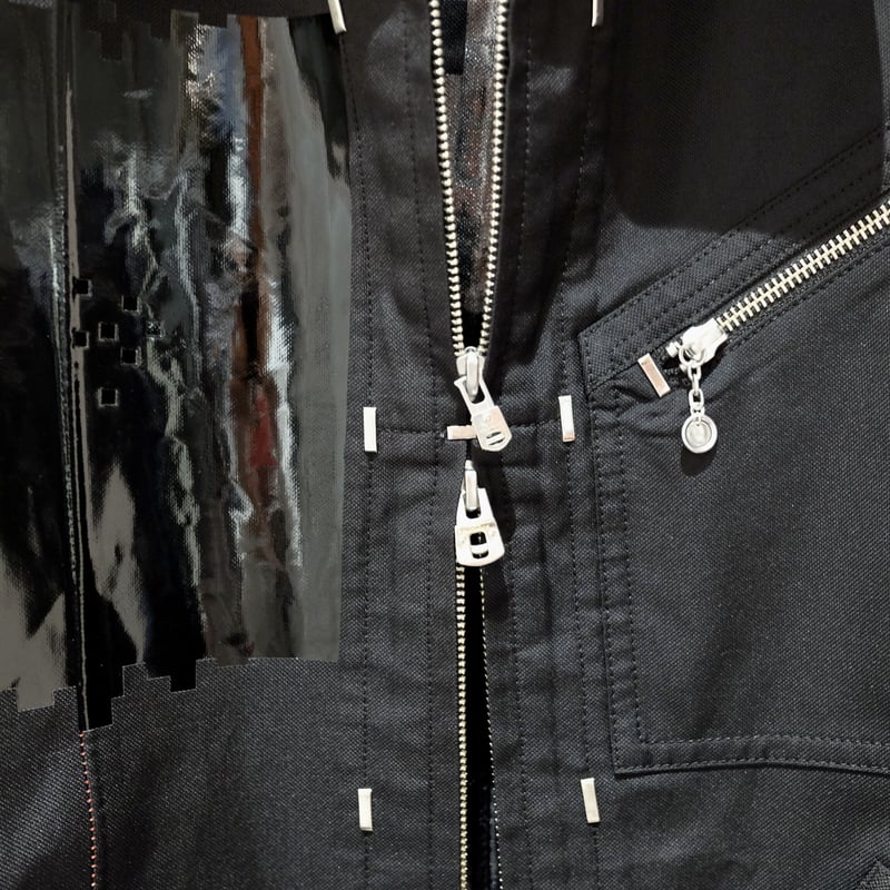 sleeveless side back zip work jacket? | TAKAHIR