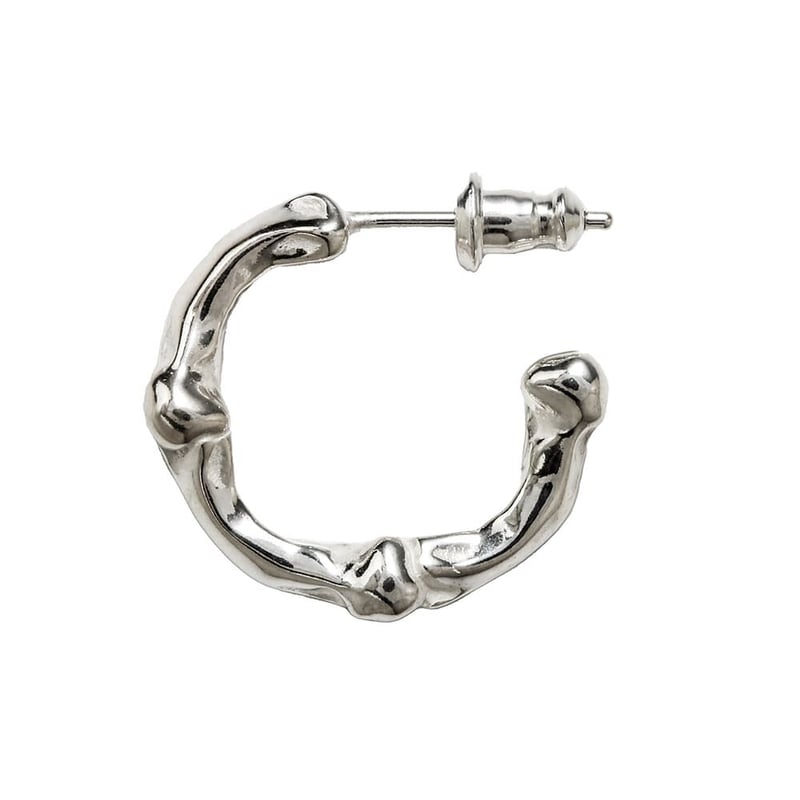 bone shaped earrings. -S- / silver | TAKAHIROMI