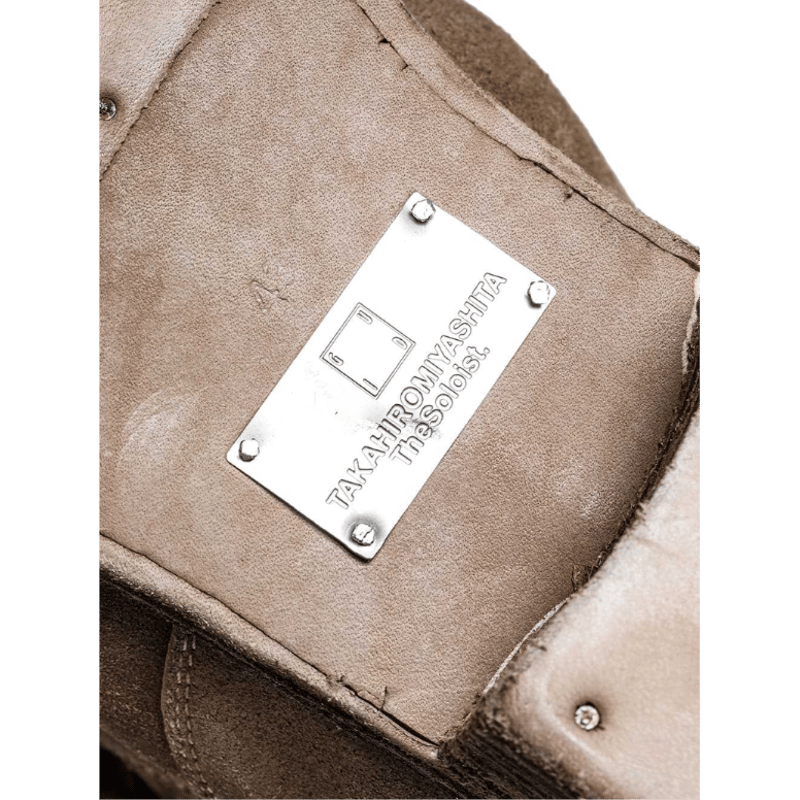 engineer boots. -SUEDE- (x GUIDI) / beige | TAK