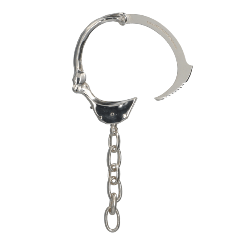 美品 bone shaped handcuffs bracelet. L bone shaped handcuffs bracelet.-L- | TAKAHIROMI