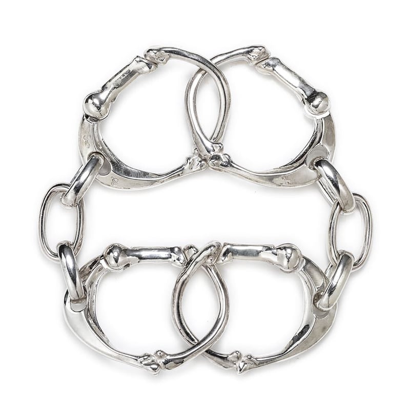 ネス BONESHAPED CARABINER BRACELET bone shaped carabiner bracelet. -L- / silver |