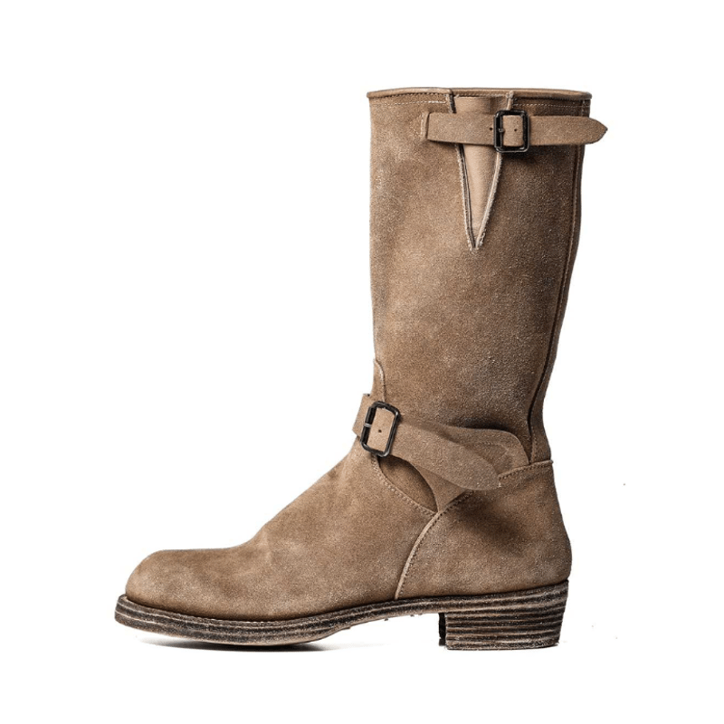 engineer boots. -SUEDE- (x GUIDI) / beige | TAK