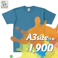 【標準】"カラー Tシャツ"  ボディ代込み  ［OE 1116 / 6.2oz］A3片