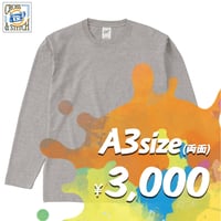 【標準】"カラー長袖Tシャツ"  ボディ代込み  ［OE 1210 / 6.2oz］ A3両