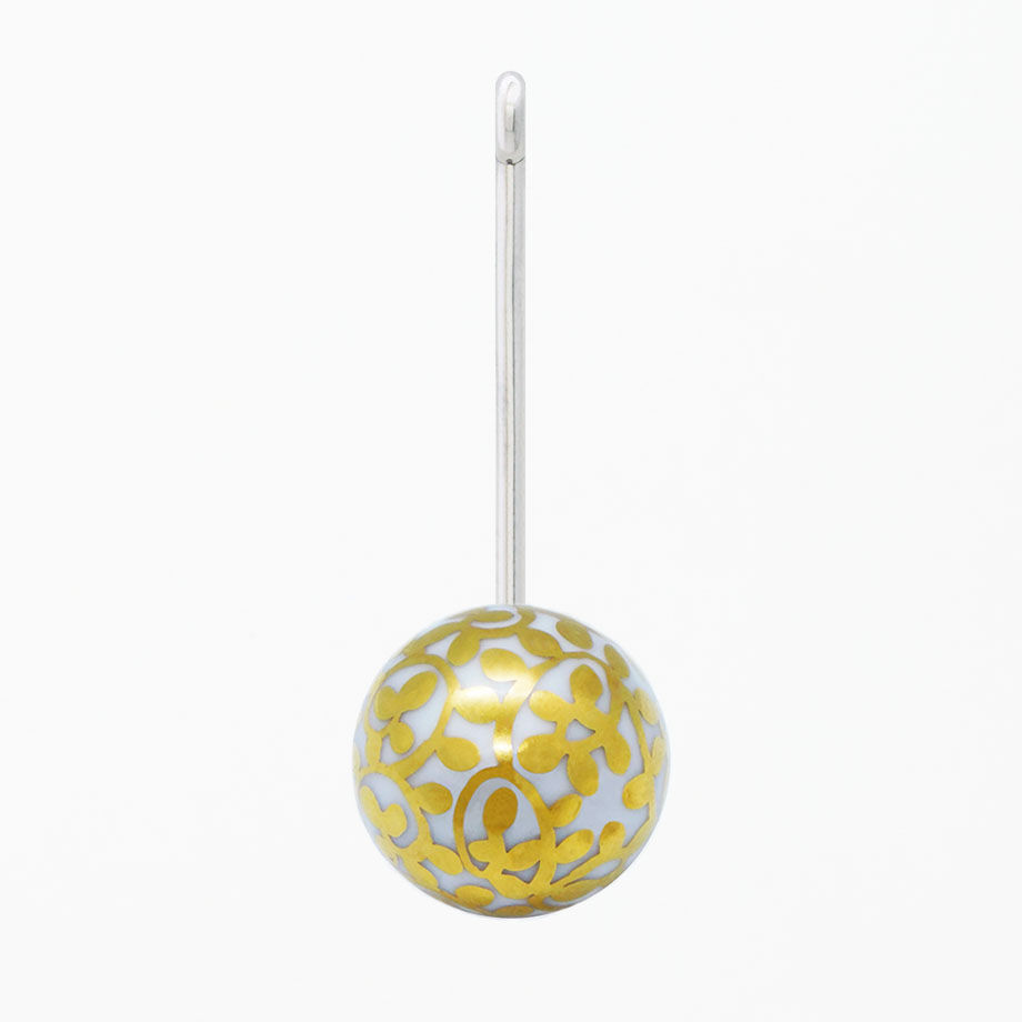 有田焼 白磁金彩「蛸唐草」ネックレス | wochi-j.shop