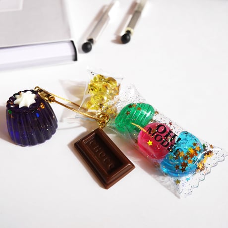 OISHI KEY-RING B -GRAPE JELLY-