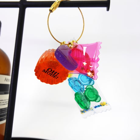 OISHI KEY-RING E - ORANGE JELLY-