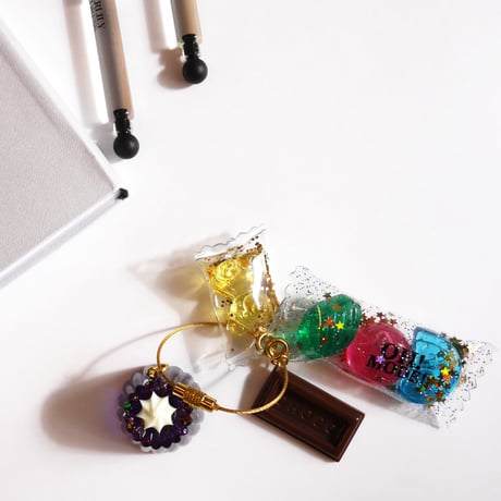 OISHI KEY-RING B -GRAPE JELLY-