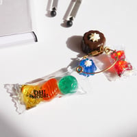 OISHI KEY-RING D -CHOCOLATE PUDDING-