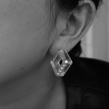 CRASH ROCK SQUARE EARRING