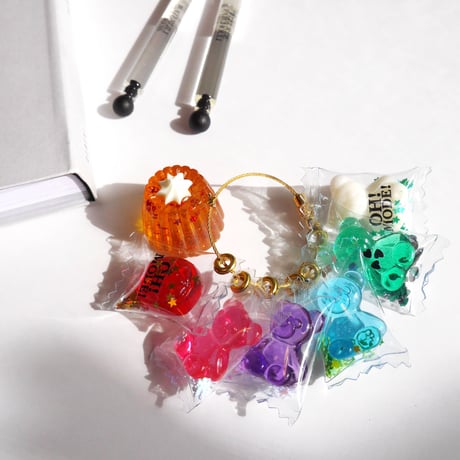 OISHI KEY-RING F -MANGO JELLY-