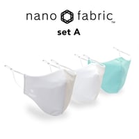 TNOC NANO FABRIC MASK 3 SET (ナノファブリック®マスク)　set A【スノーグレー/ホワイト】【ホワイト/ホワイト】【ライトブルー/ホワイト】