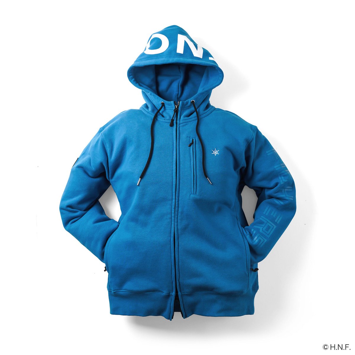 TNOC THE HOODIE ZIPUP YT2 F/MODE / FIGHTERS BLUE