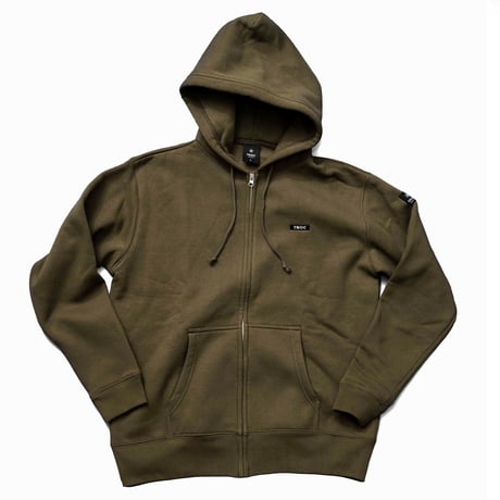 TNOC THE HOODIE ZIPUP / Signature FOREST GREEN