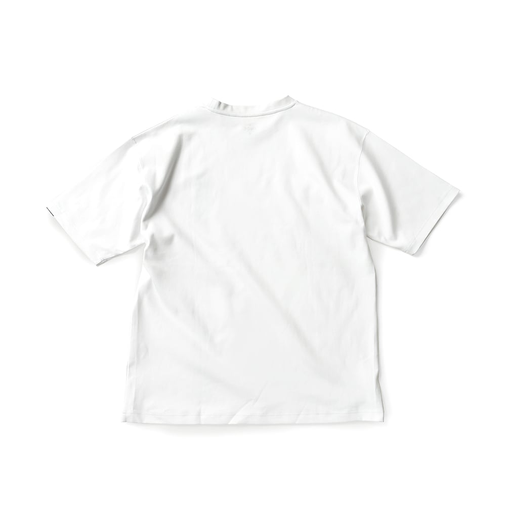 TNOC THE TEE PONTE / SUNFLOWER ORANGE POCKET SNOW WHITE