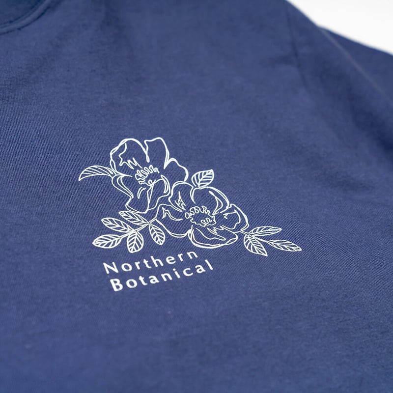 Flower indigo shirt