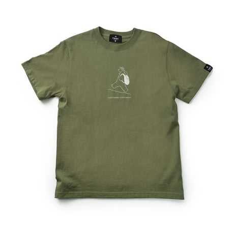 TNOC THE TEE / HIKING BEAR ASH GREEN