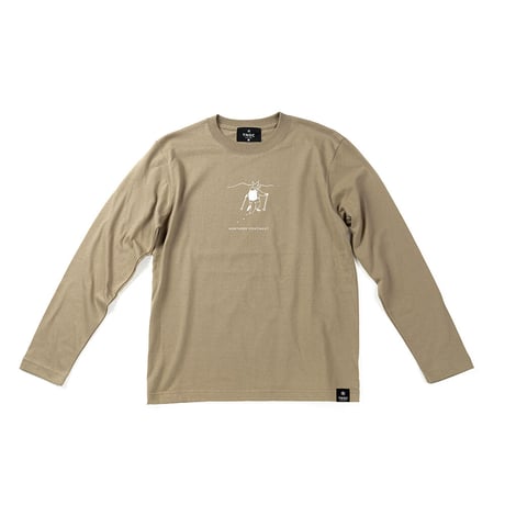TNOC THE TEE LONG SLEEVE /  SKIING FOX SAND KHAKI