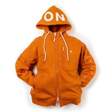 【予約商品:4月上旬発送予定】TNOC THE HOODIE ZIPUP-YT2 / BEAR KITSUNE BROWN