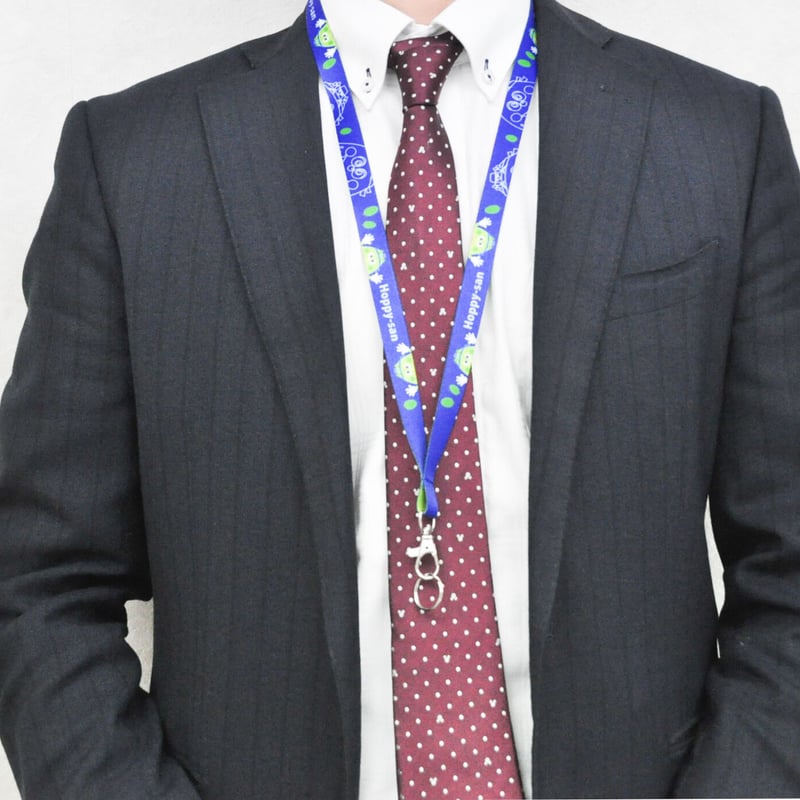 ほっぴーさんネックストラップ［ブルー×グリーン］ | ほっぴーさんストア