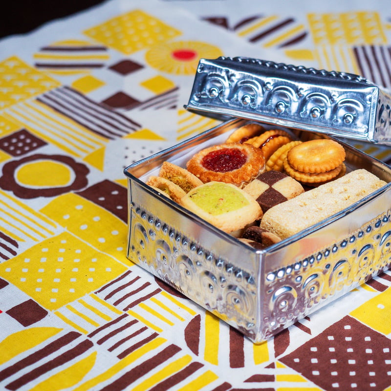 お値下げ10000→9000円 ピッキーのブルーフォックス 綺麗な色です！ Cookie Box（プレーン/ピスタチオ/ストロベリー） | 6MadoSha