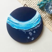 丸型ミニ原画「水面（みなも）」