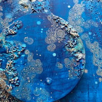 丸型ミニ原画15「星月夜」