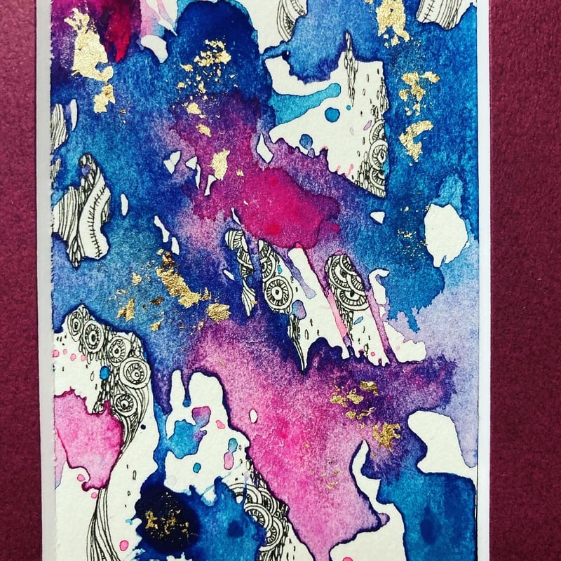 額装ミニ原画#7「深淵」 | Atelier Muziik