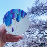 丸型ミニ原画7「雨垂れ」