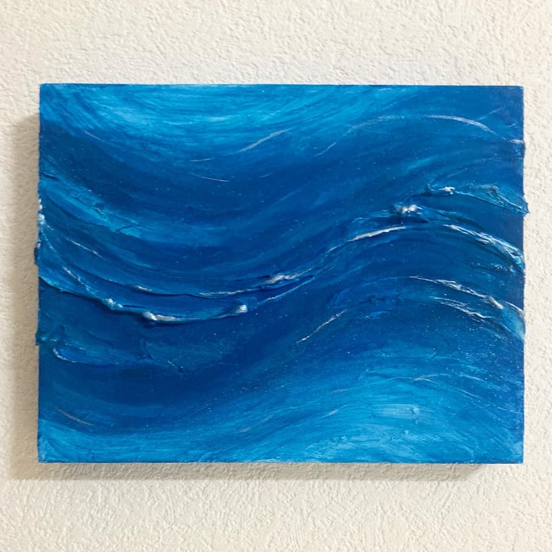 アクリル画　原画 原画「波の鼓」F0号 | Atelier Muziik