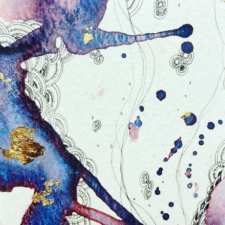 額装ミニ原画49「流度」