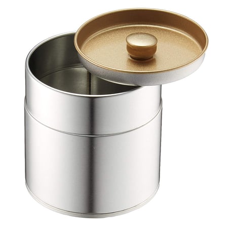 江東堂高橋製作所 茶筒生地缶 平缶 150g