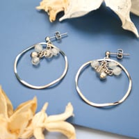【earrings / pierces】メタルフープ × シルバー