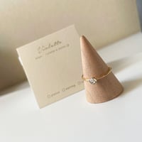 【ring】𝙽𝚘.𝟷𝟾 14kgf(ゴールドフィルド)クリスタルリング (約13号)