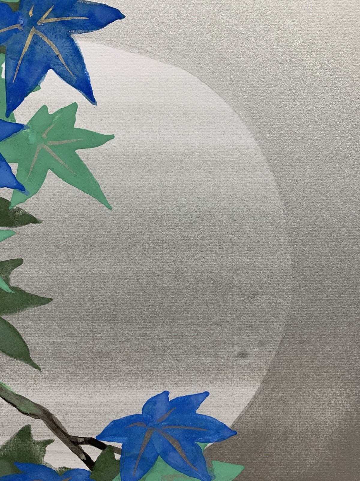 青楓と月 / Bule maple & moon | 中島養進堂