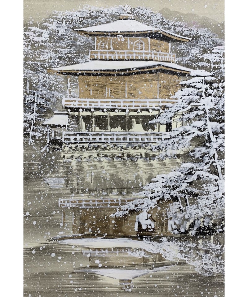 金閣寺 雪景 / Kinkaku-ji temple(Golden pavilion)snow