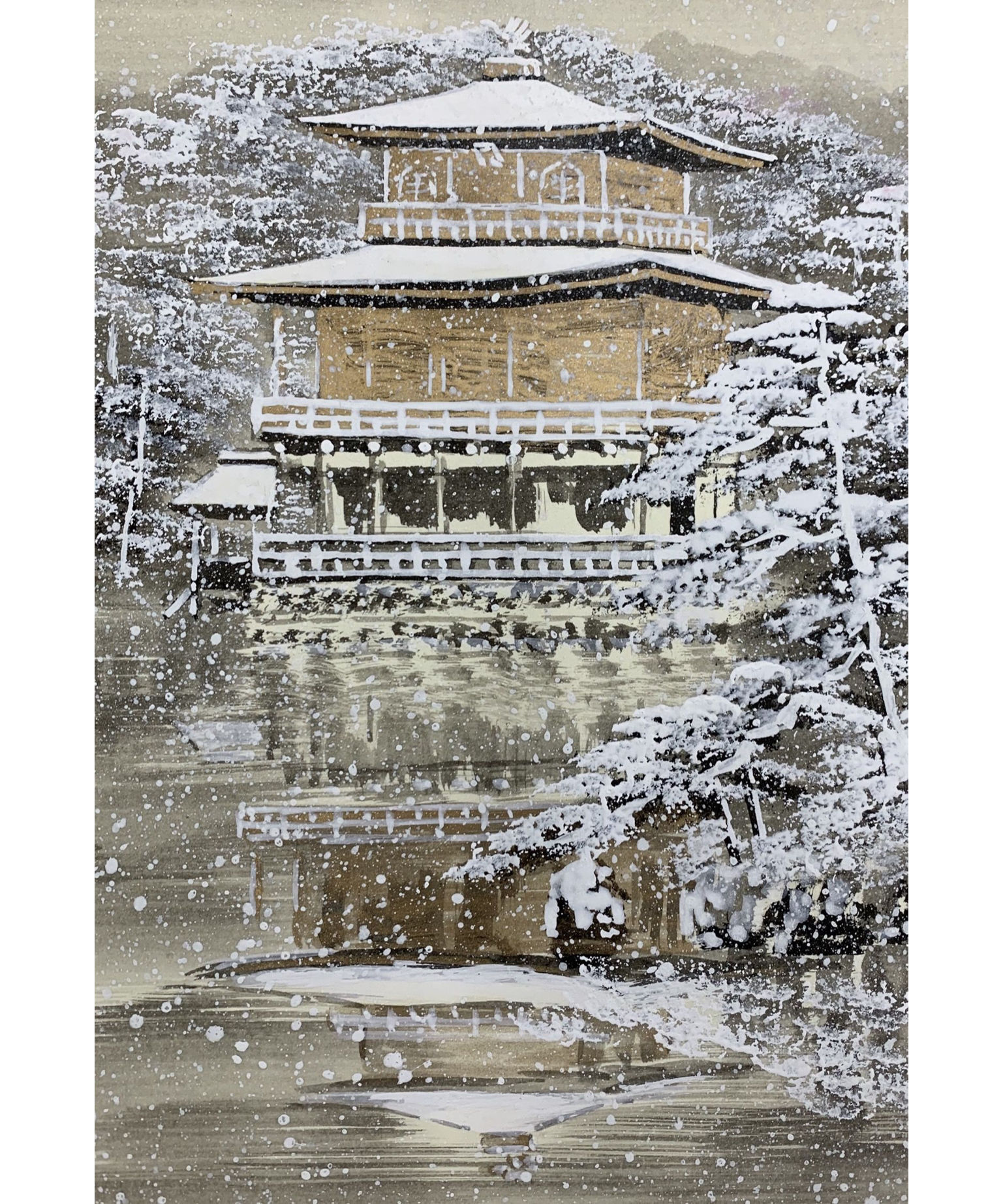 金閣寺 雪景 / Kinkaku-ji temple(Golden pavilion)snow