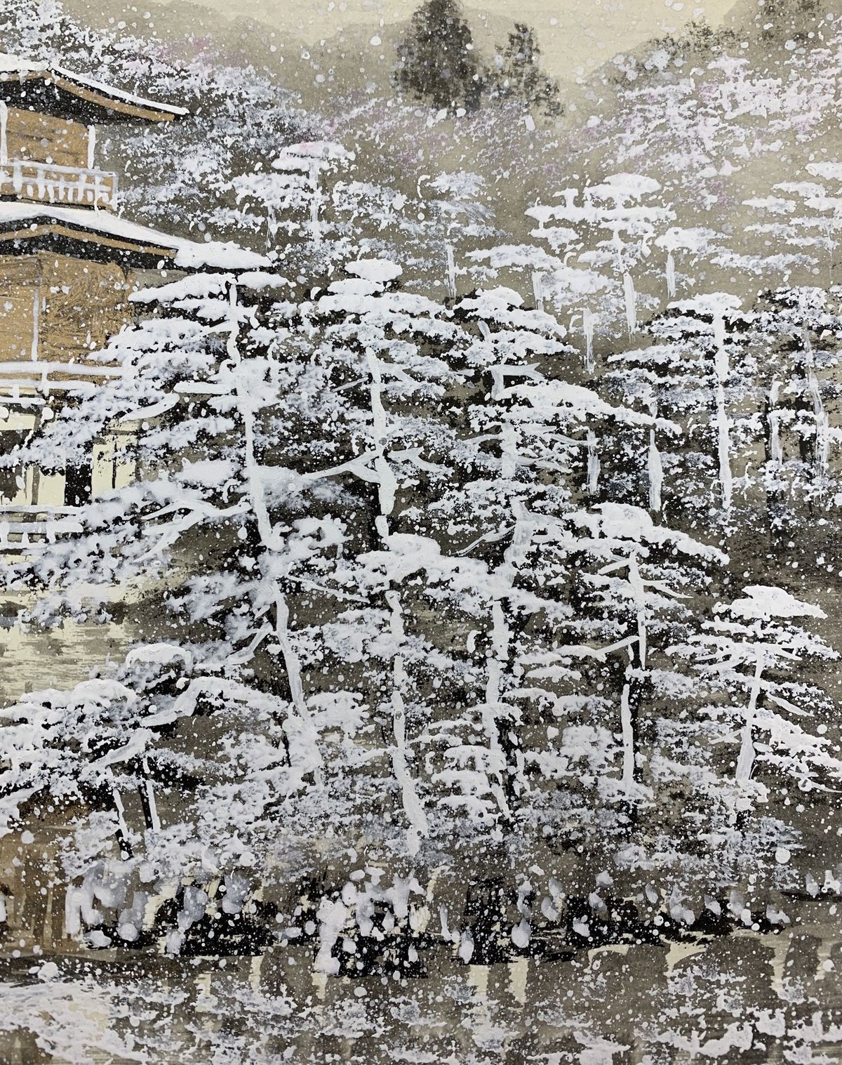 金閣寺 雪景 / Kinkaku-ji temple(Golden pavilion)snow