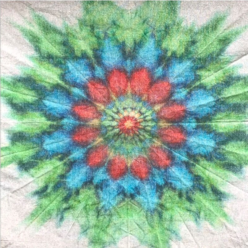 アフリカ愛染絞り布タピストリー大型