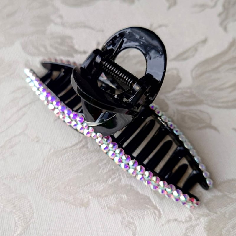SWAROVSKI スワロフスキー バンスクリップ ヘアクリップ バンスクリップ ラインストーン デコレーション