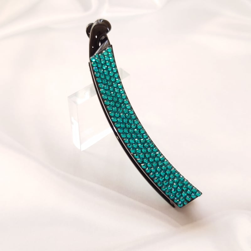 バナナクリップ ラインストーン デコレーション クリスタル ヘア