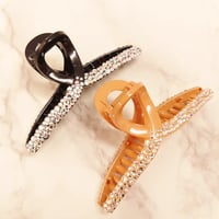 スワロフスキー🄬　デコレーション　バンスクリップ  ヘアクリップ