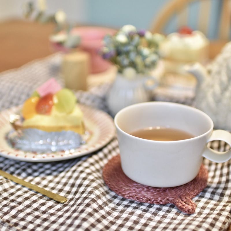 ま～るいコースター（ナチュラル） | PRIYO handicrafts