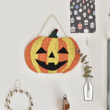 かぼちゃのミニマット&壁掛け ２Way