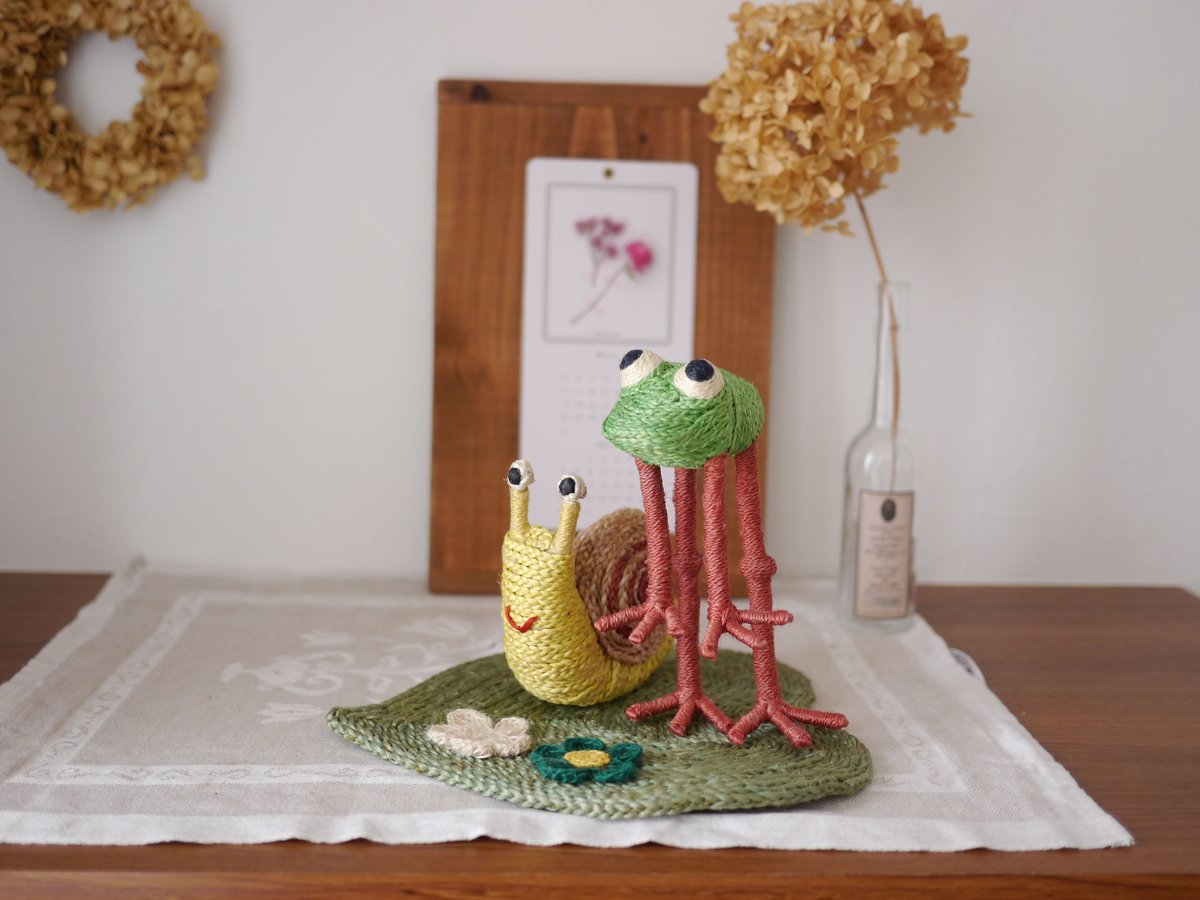 ❁ハンドメイドになります❁ Dogs　キルトマット Mediumサイズ 葉っぱのミニマット | PRIYO handicrafts