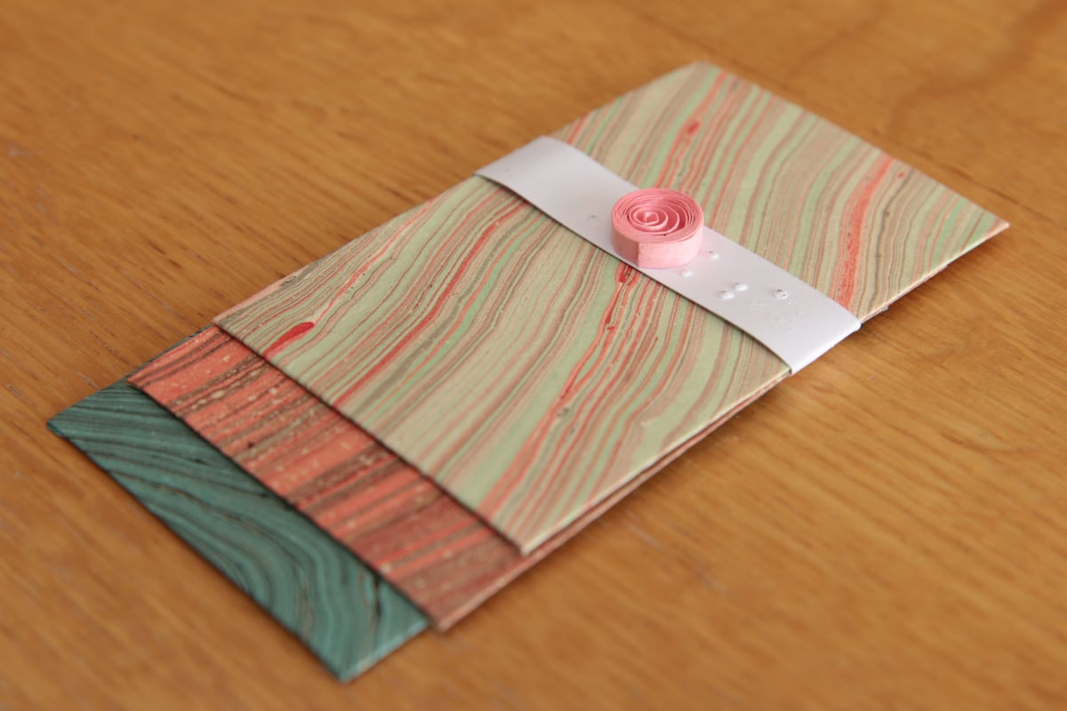 マーブルミニ封筒（3枚1セット） | PRIYO handicrafts